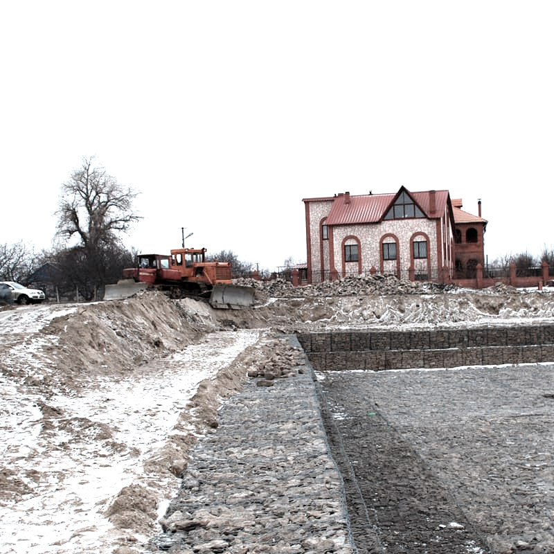 Габион матрасного типа ГСИ-М 4х2х0,23 оцинкованный, Ø проволоки 2,2 мм, размер ячейки 6х8 см 3