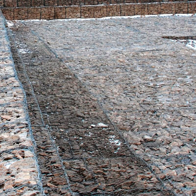 Габион матрасного типа ГСИ-М 5х2х0,23 оцинкованный, Ø проволоки 2,2 мм, размер ячейки 6х8 см