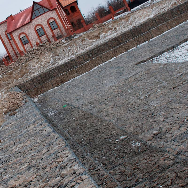 Габион матрасного типа ГСИ-М 4х2х0,23 оцинкованный, Ø проволоки 3,0 мм, размер ячейки 8х10 см