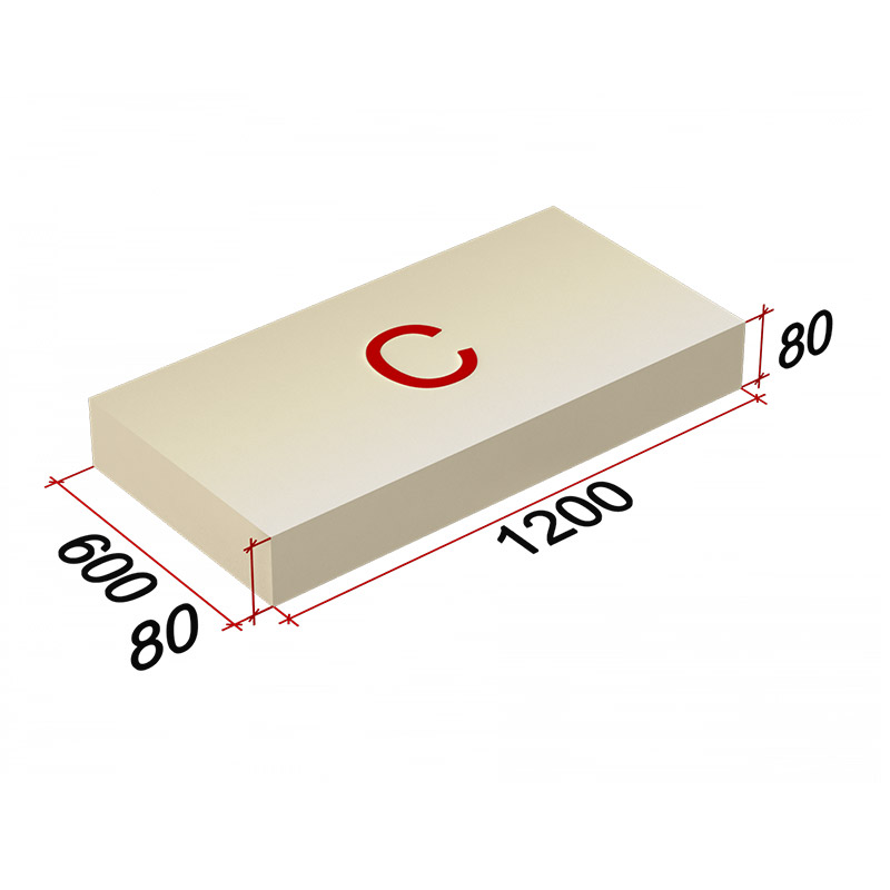 LOGICPIR Slope-3,4% (C) СХ/СХ 1200х600х80 (упак, 7 плит, 5,0400 кв.м)
