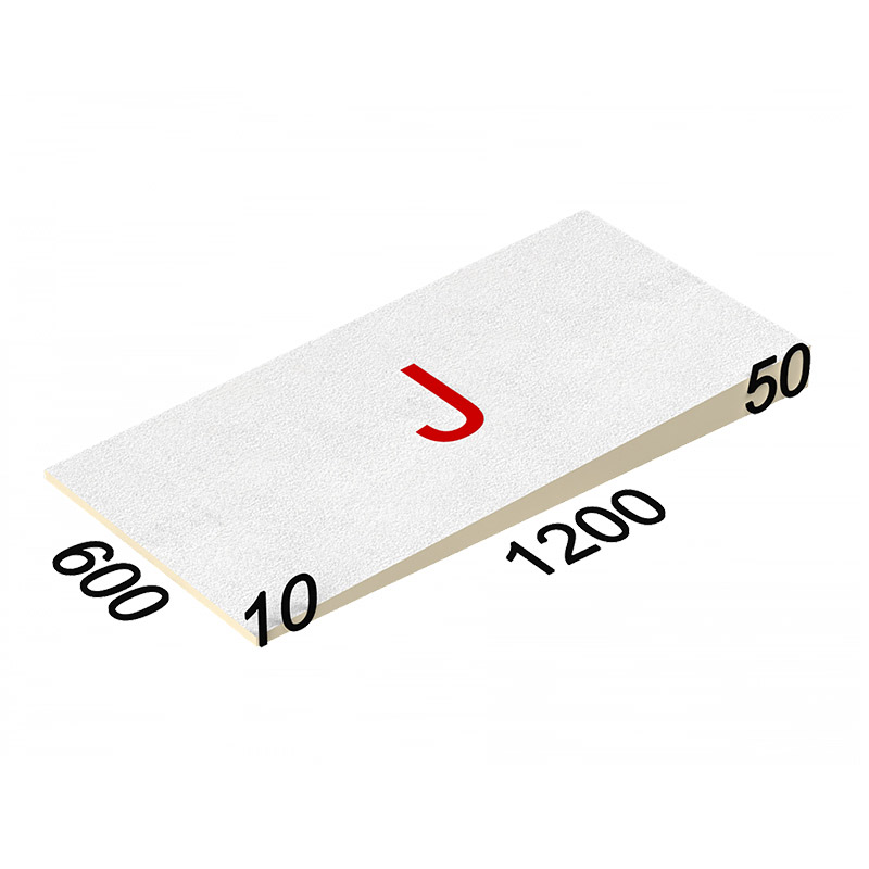 LOGICPIR SLOPE-3,4% (J) СХМ/СХМ 1200х600х10-50 (упак, 18 плит, 12,96 кв.м)